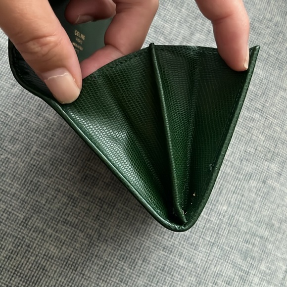 ✨Authentic EUC RARE GREEN Celine Compact Wallet - Picture 11 of 11
